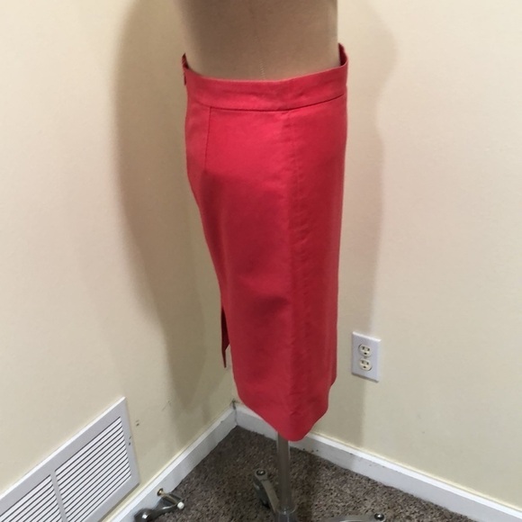 J Crew No 2 Pencil Skirt Size 4 Watermelon Red - Picture 3 of 9